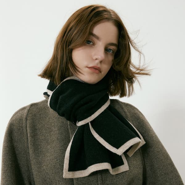Vinter skjerf wrap for kvinner lang patchwork farge strikket skjerf Wom