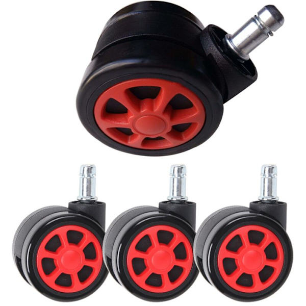 Gaming Chair Casters, Utbytbara Ersättningshjul med Anti-Fall Funktion