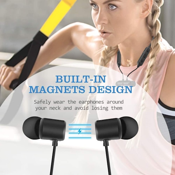 All Day Unlimited Neck Sports Bluetooth-hovedtelefoner - Sort