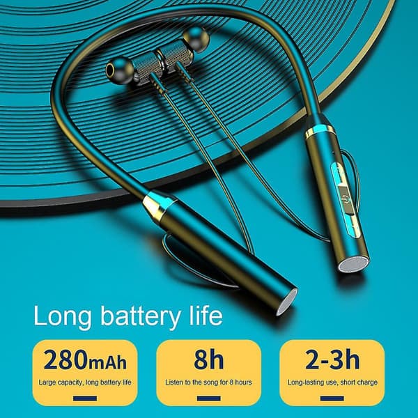 Trådlösa nackband Bluetooth 5.2-hörlurar