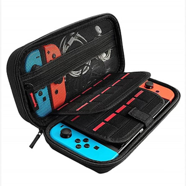 Etui til Nintendo Switch og Switch OLED Pouch Cover Shell med 20 kortslots i holdbart anti-beskyttelsesmateriale til Nintendo Switch-konsol og tilbehør