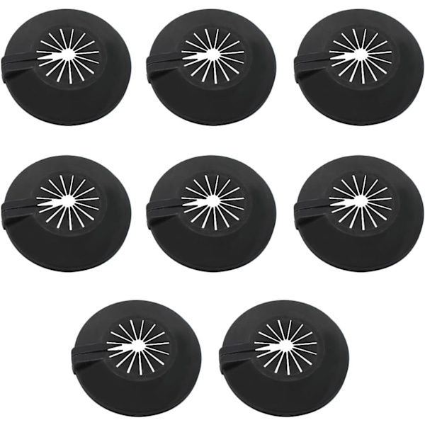 Radiatorrörskydd, 8 stycken Radiatorrosetter, Universal användning för 14-29 mm rör, Rörklämmor är utformade med klämmor inuti för att säkra dem till