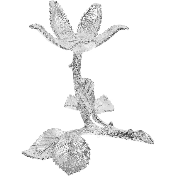 Rose Krystalboldholder Krystalbold Stativ Base Rose Blomsterformet Display Krystaller Kugleholder Dekorativ
