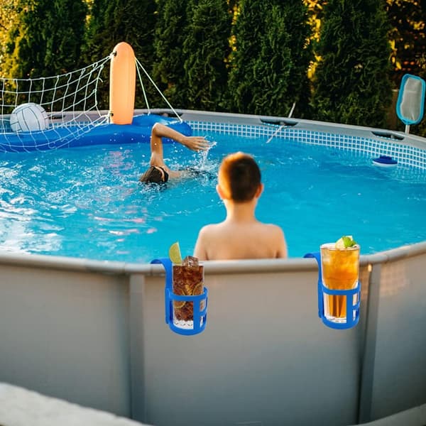 4 st Poolside Cup Holders Cup Holder för Ovanjordiska Pool Poolside Cup