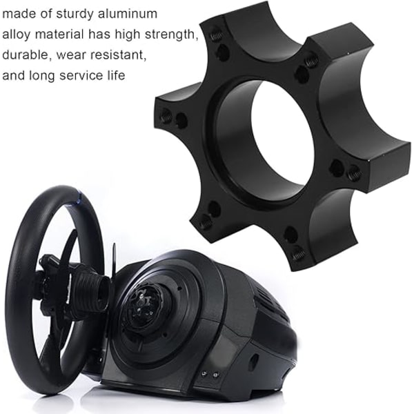 Hurtigudløser til rat, adapterplade i aluminiumlegering til rat, 70 mm afstandsholder til Thrustmaster T300RS med 13-14 tommer rat