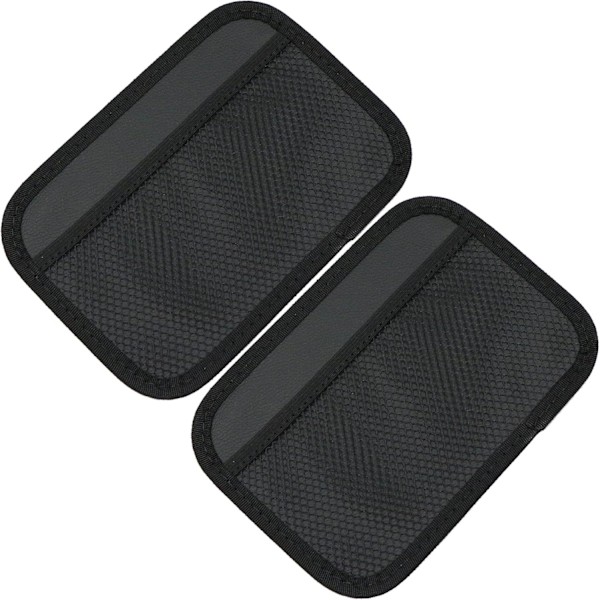 Sett med 2 bilbagasjenettposer - 2 poser på 20,5 x 14,5 cm - Bagasjenett - Oppbevaringsnett - Mesh-oppbevaringspose for mobiltelefon - Elastisk nett