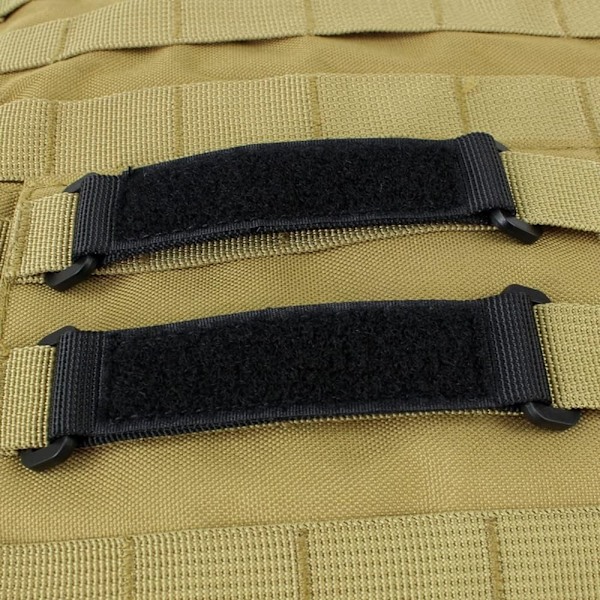 Molle Taktiska Patchfästen, Bärbar Hak- och Slinga-Displayhållare Svart Molle Taktisk Tejp Nylon för Utomhusryggsäck Taktisk Väst Molle Sys