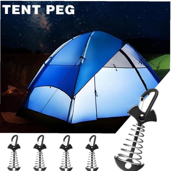 10pcs Deck Plank Tent Plank Tent Aluminum Anchor Fish Rope Drawstring Cord