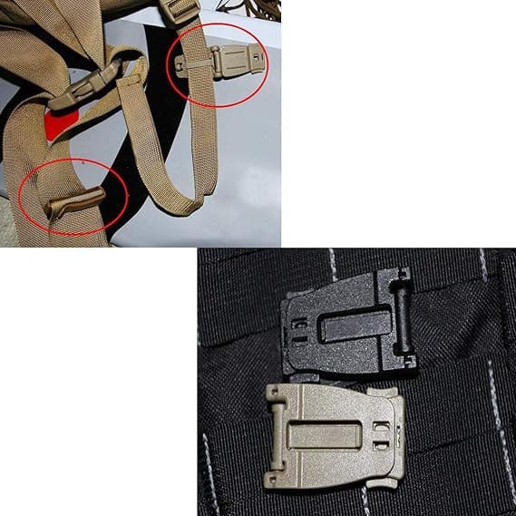 10 stk Multifunksjonell Taktisk Molle Webbing Clip Web Dominator Strap Management Spenne Utendørs Tilbehør