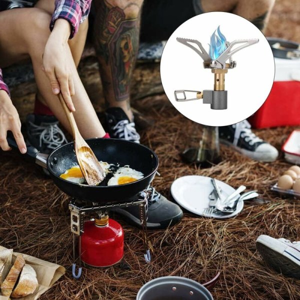Mini Campingspis, Fällbar Lätt Bärbar Minigaspis, Ultralätt Utomhusspisbrännare för Camping Vandring Utomhuscamping