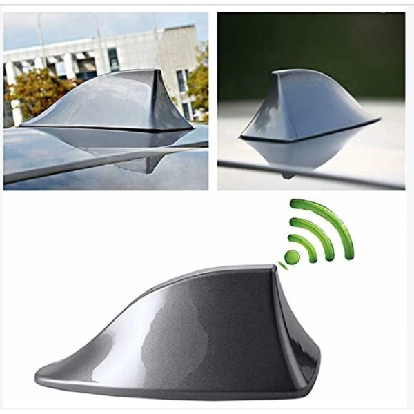 Universal Shark Fin-formet bilantenne - Radioantenne (grå) 17cm*7cm*6.7cm