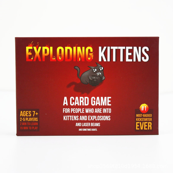 Exploding Kittens - Korttipeli | Perheille sopiva juhlapeli | Russ