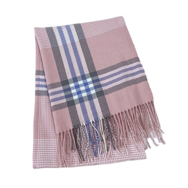 Dame Sjal Stor Lang Varmt Sjal Kvinders Trykt Sjal Efterår/Vinter Strikket Sjal Multifunktionelt Kokon Sjal Retro Mode Unisex