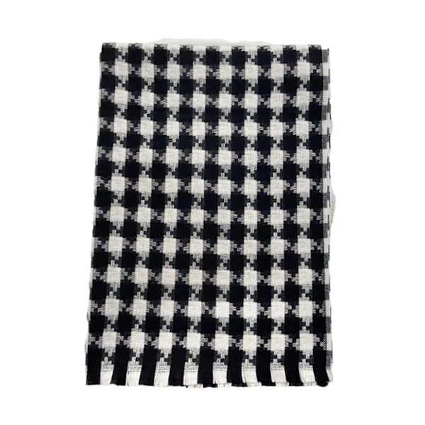 Svart skjerf jenter vinter, 200cm
