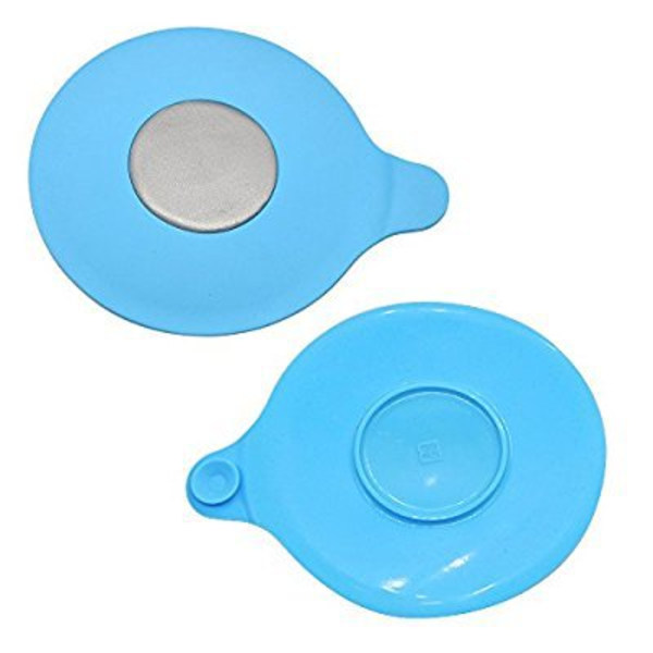 Bad- och handfatspropp Silikon badpropp Bassängset Gummi vattenpropp，blå，13*13*3cm