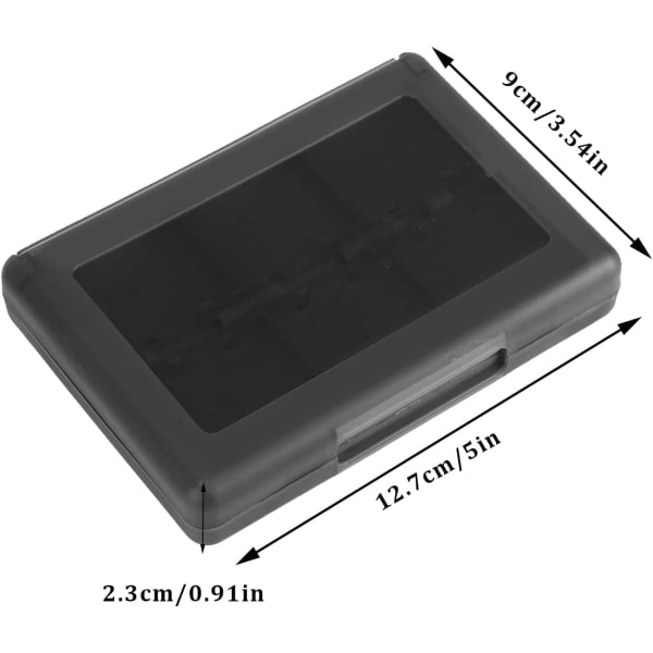 28 in 1 PP-muoviset säilytyslaatikko 3DS DSL DSI LL -videopeleille, musta