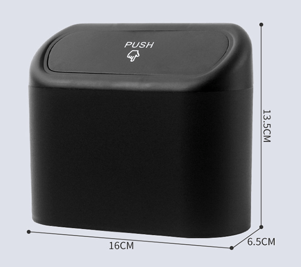 Bil skraldespand med låg, Mini Auto Dustbin Garbage Organizer  Auto