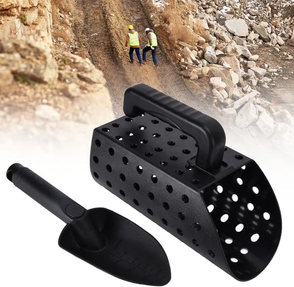Metalldetektor sandspade, lett manuell sandsil, multifunksjonell