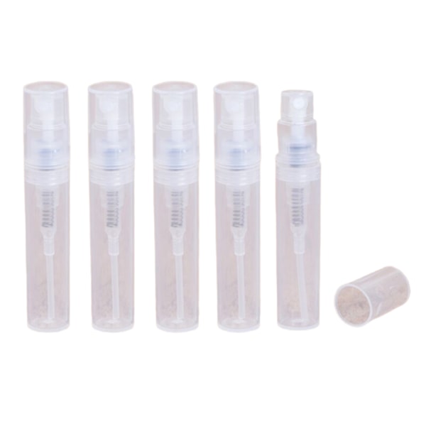 Mini refill sprayflaske/ reiseflaske for parfyme 5-pakning Transp