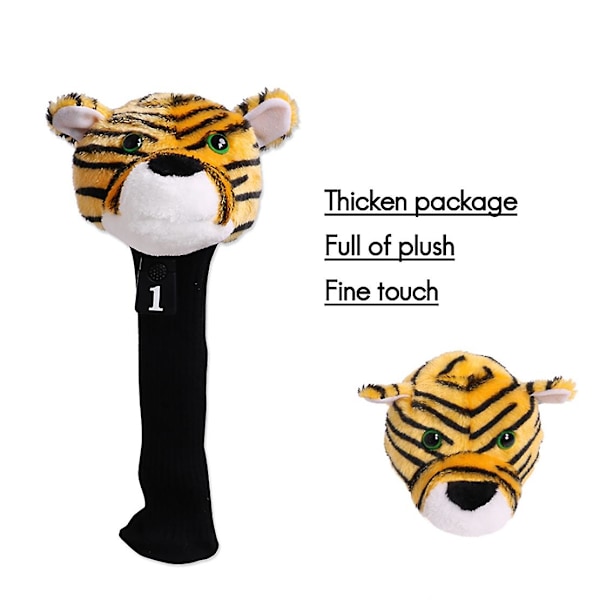 Golfklubbs huvudskydd Tiger Head Universal Golf Club Head Cover