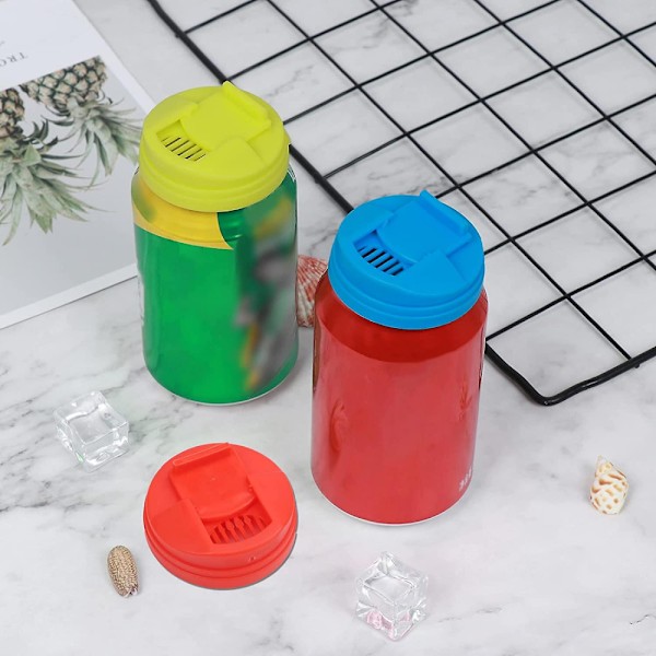 6-pakkaus soodapurkin kannet, vuotamattomat korkit, painotyypin roiskesuojat, oluttölkkien kannet