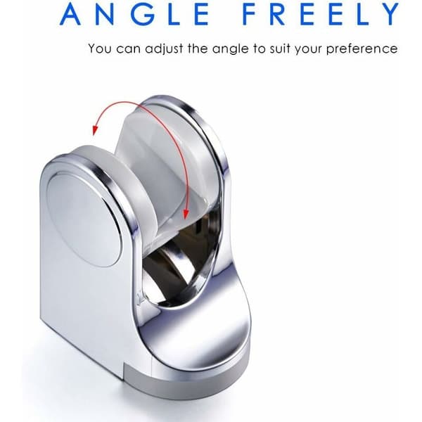Duschfäste Väggfäste för handdusch, krom, justerbar vinkel på in
