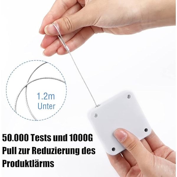 Automatisk dörrstängare, ingen hålsensor, ingen borrning, 1000 g dragkraft