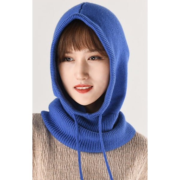 Vintermössa för Kvinnor Balaclava Stickad Beanie Hatt Stickad Huva Balaclava