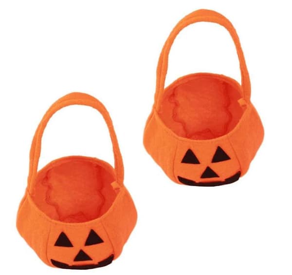 2 st Halloween Pumpa Godispåsar Presentpåse