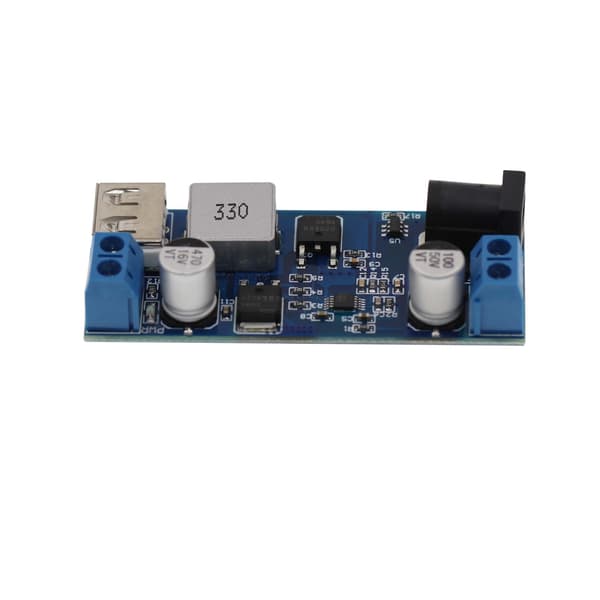 DC 12V 24V til DC 5V 5A Buck Converter Modul, 9-36V Step Down til USB 5V Trafo Dual Output Spenningsregulator