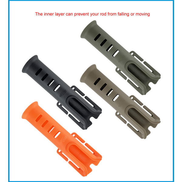 Multifunksjonell nylonbelte stang holder bærbar stang innsetter fiskestang Pesca rack rask belte holder innsetting enhet tilbehør