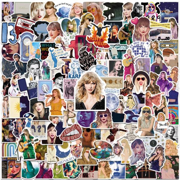 200 Pcs Taylor Girl Sticker Female Pop Singer Swift Stickers Wate
