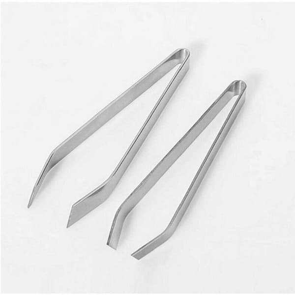 Fiskbens-pincett i rostfritt stål, 2-pack