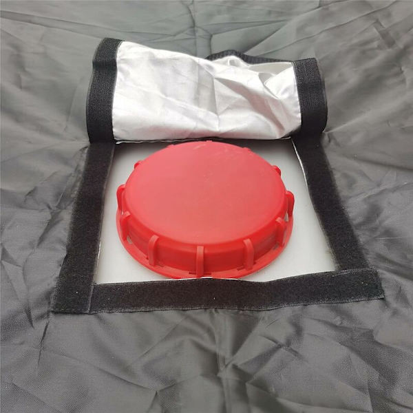 Vattentanksskydd, Skydd för 1000 L IBC-tank med rektangulärt lock, Anti-damm Anti-UV Anti-regn (116 x 100 x 120 cm)