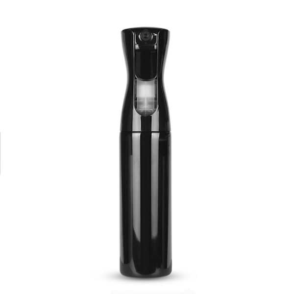 Tom sprayflaska med fin dimma, vattensprayflaska, kontinuerlig spray, påfyllningsbar, tom sprayflaska för frisyrer, svart, 1 st, 300 ml