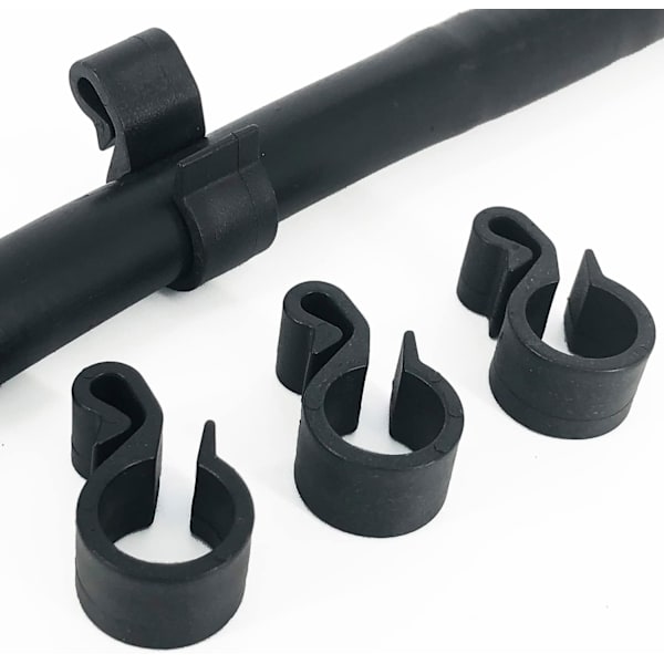 100-pack droppslangshållare - Diameter 16 mm - Slangfäste / Droppbevattning / Slanganslutning / Droppslang