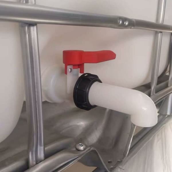 2 st vattenbehållare adapter, vattenbehållare ventil, IBC avtappningsbehållare adapter för IBC