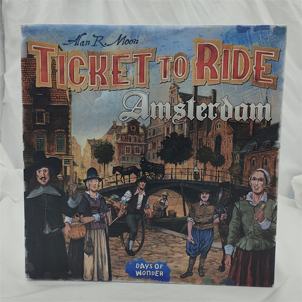 Ticket to Ride Amsterdam Brettspill, Familiebrettspill, Brettspill for voksne og familier, Togspill, 8+, for 2 til 4 spillere, Gjennomsnittlig spilletid 10-15 minutter