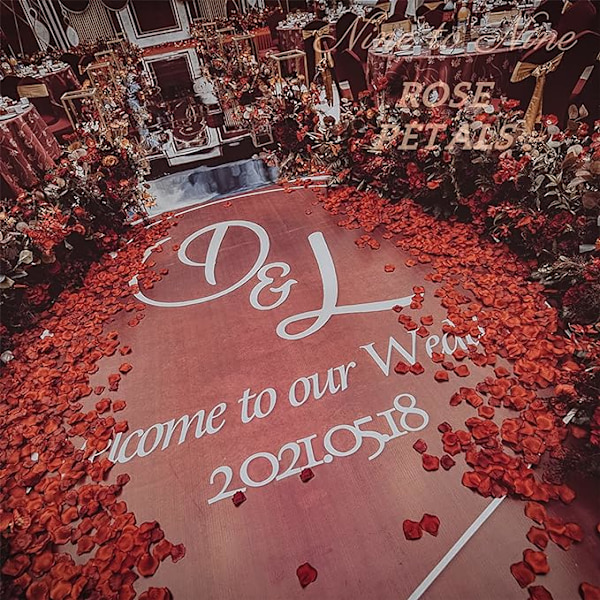 13 pakker med 1000 rosenblade, kunstig blomsterdekoration til bryllupsfest