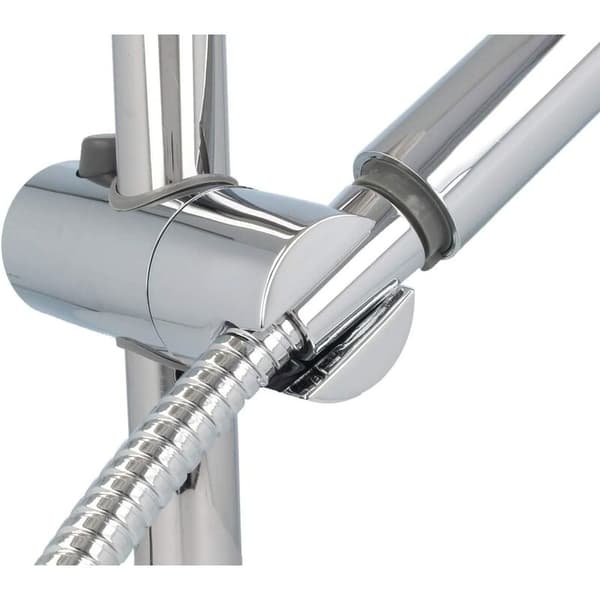 Glidande håndbruserholder til 22 mm brusebom, krom