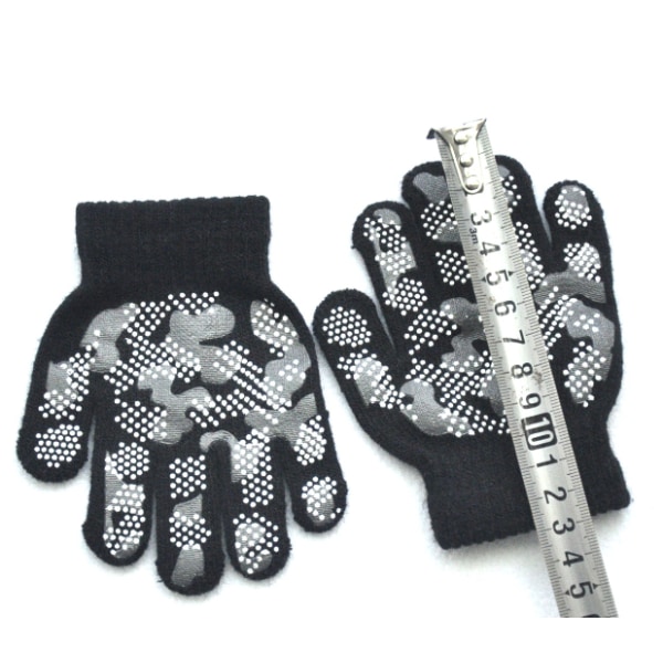 Kids Winter Gloves, 3Pairs Knit Warm Stretch Gripper Children Glo