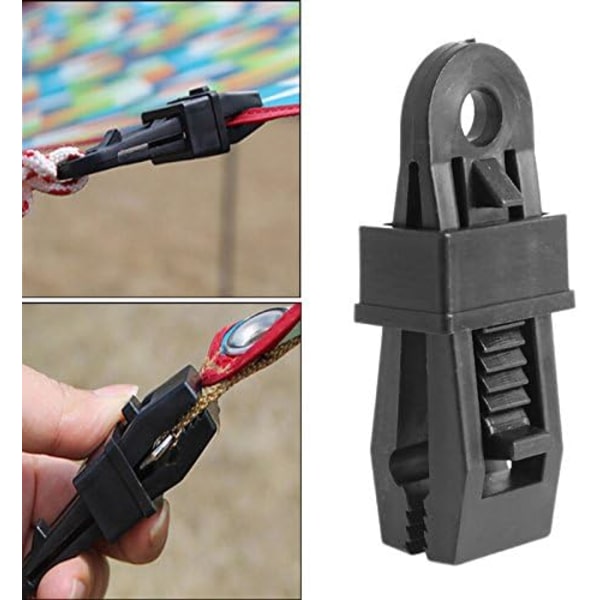 12-pack kraftiga markisklämmor, starkt grepp utomhustält markisklämma kompatibel med att hålla markispresenning, solskydd för bil, poolskydd