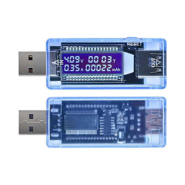 Usb-laddare Multimeter Laddare Detektor Strömförbrukningsmätare Spänningsmätare