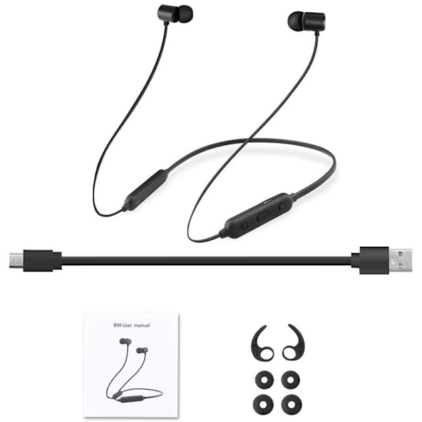 All Day Unlimited Neck Sports Bluetooth-hovedtelefoner - Sort
