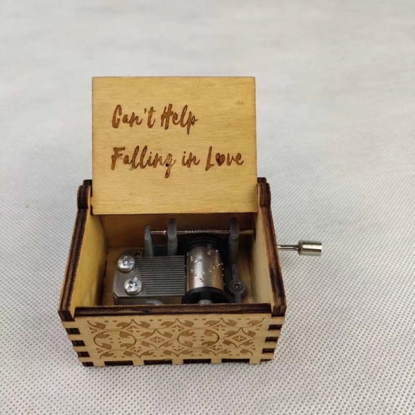 Ei CAN auttaa rakastumaan Wood Music Box, antiikki kaiverrettu musiikkilaatikot Ca