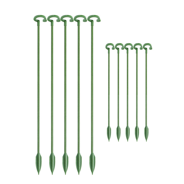 10 st plantstöd orkidéstöd fäste enkel stam tillväxtstöd 37cm