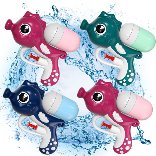 4 kpl vesiruiskupistoolia lapsille taaperoille, 5,2 tuuman pieni vesipistooli Squir