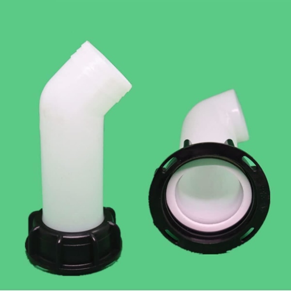 2 stk. vandtankadapter, vandtankventil, Ibc-afløbstankadapter 60 mm (hvid)