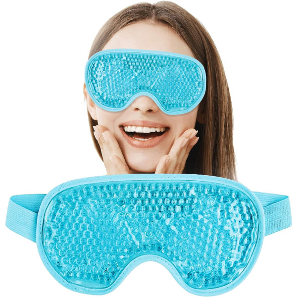 Avkjølende øyemasker - kald øyemaske - avslapningsterapi for menn og kvinner 19,5*1