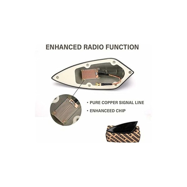 Shark Antenna, Shark Fin-antenn, bilantenn, universal bilantenn, FM/AM